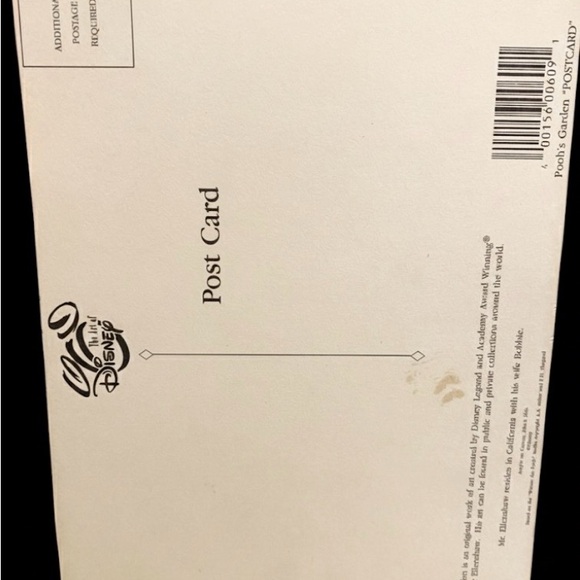 Winnie the Pooh Garden Art Print postcard - Picture 4 of 5